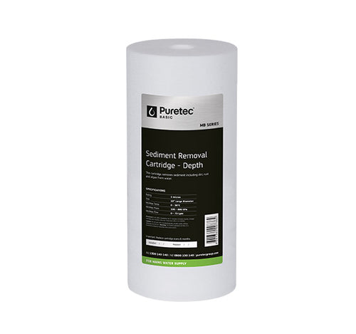 Melt Blown Sediment Large Diameter Cartridge, 10", 5 micron