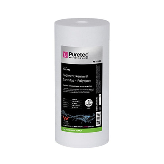 Melt Blown Sediment Large Diameter Cartridge, 10", 20 micron