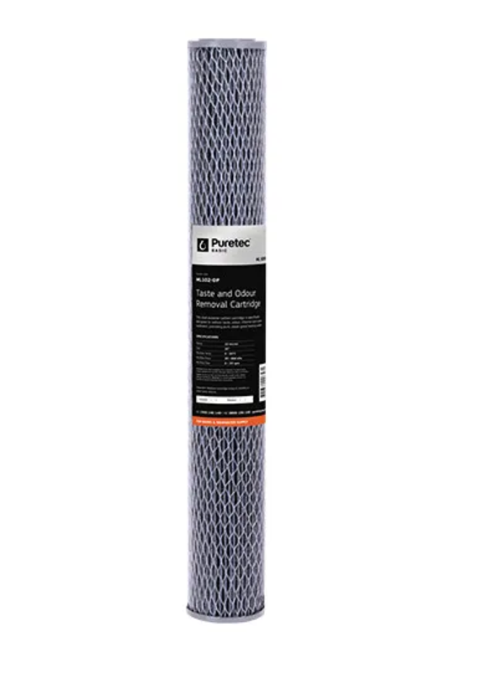 Multi Purpose Carbon Filter Cartridge, 20", 10 micron