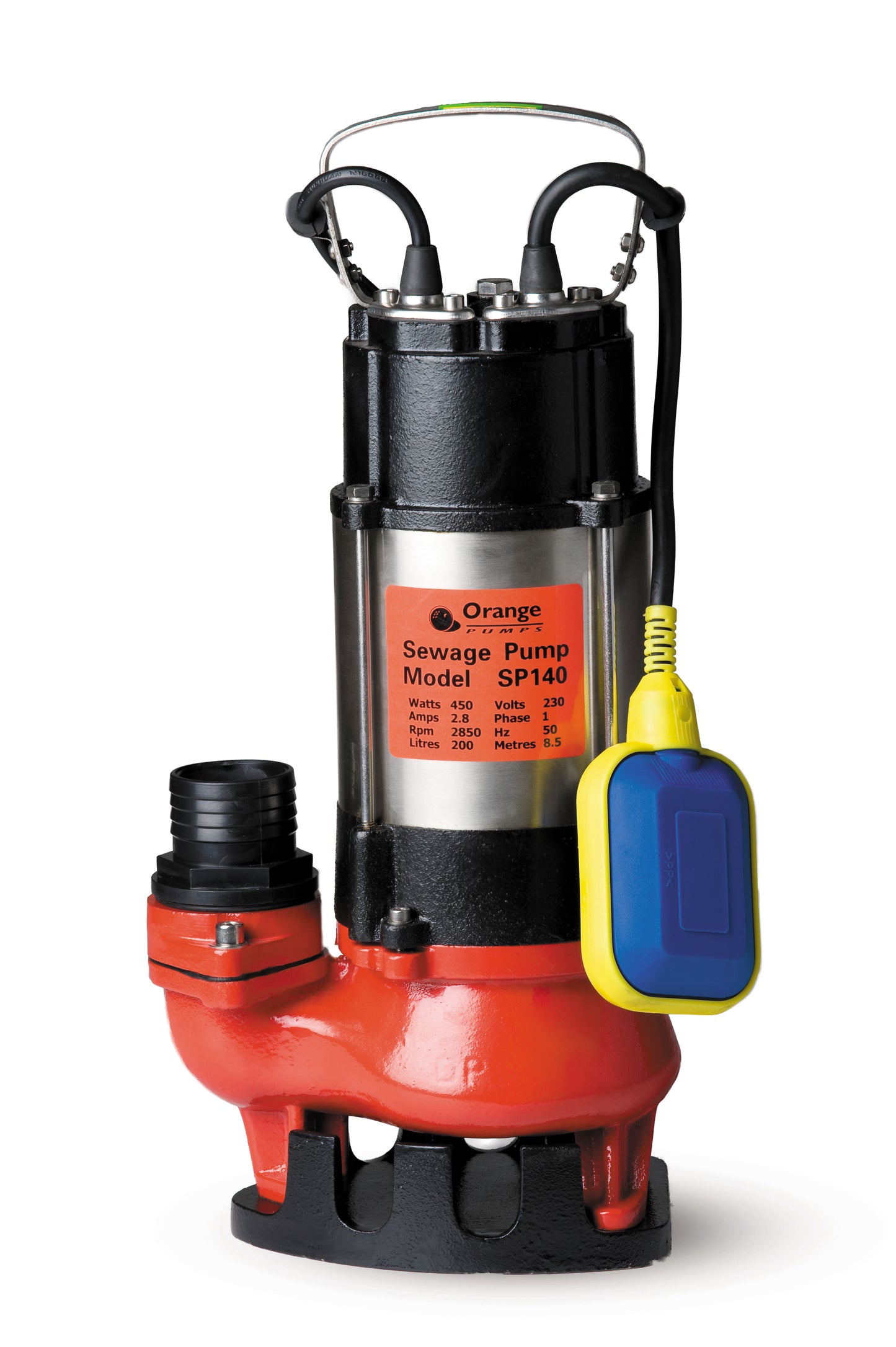 SP140 Orange Pumps Submersible Vortex Pump