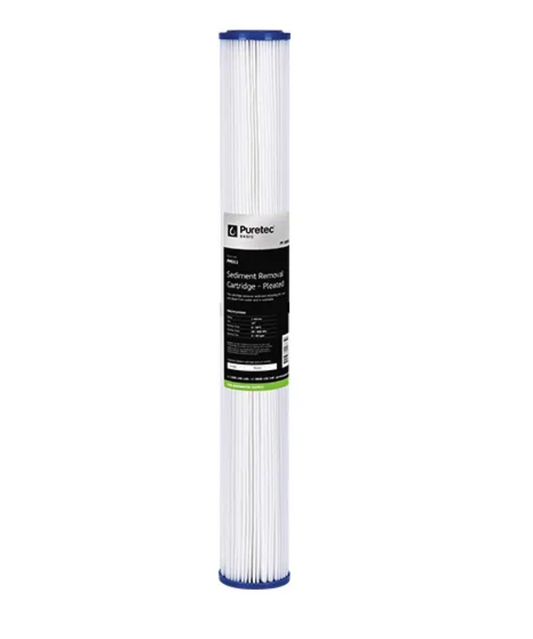 Pleated Sediment Cartridge, 20", 5 micron