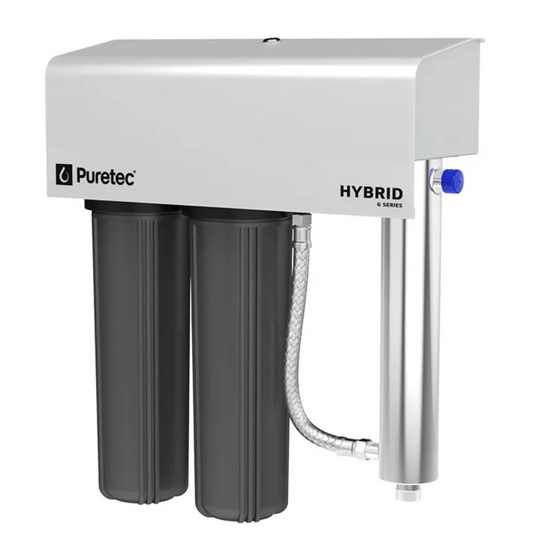 Dual rainwater filter system with Ultraviolet